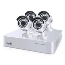 Kit CCTV cableado 1080P Platinum HD, 8 canales + 4 cámaras + Disco Duro 1TB