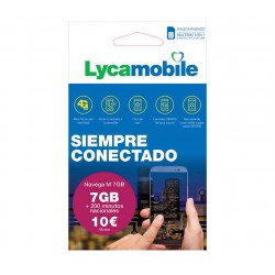 Navega M Tarjeta SIM Prepago Lycamobile
