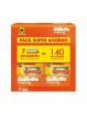 Recambios Maquinilla Afeitar Gillette Fusión 5 Pack 7 uds-0