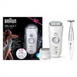 Depiladora Eléctrica Braun Silk-épil 7 7-561 + Braun FG1100