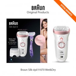 Depiladora eléctrica Braun Silk-épil 9 870 Wet&Dry